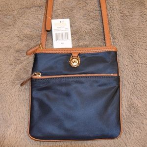 NWT Navy Nylon Crossbody